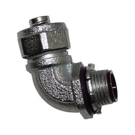 GIZMO 45765 90 deg Connector Liquid Tight for Connecting conduit  1 in. GI156477